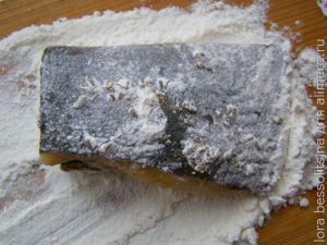 камбала с гречкой, стейк камбала с гречкой, стейк