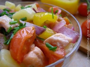 салат с кетой