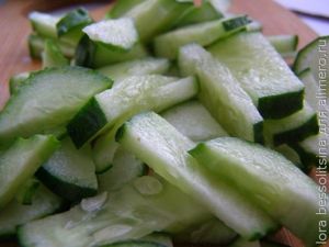 салат великопостный, огурец салат великопостный, огурец