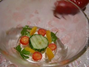 заливное из форели, украшение заливное из форели, украшение