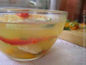 заливное из форели, залили бульон заливное из форели, залили бульон