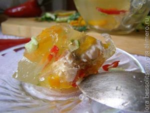 заливное из форели