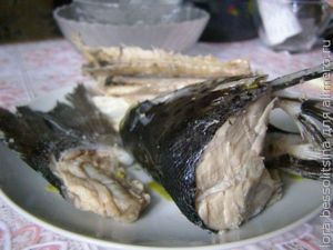заливное из форели, рыба готова заливное из форели, рыба готова