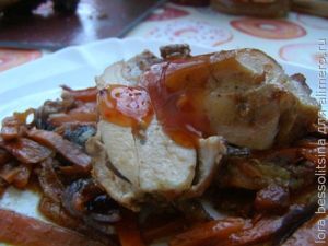 курица с морковью
