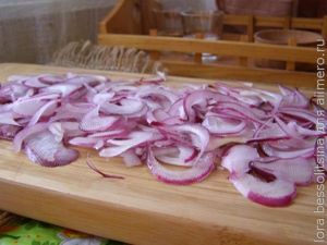 маринованный лук, на воздухе маринованный лук, на воздухе