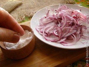 маринованный лук, солим маринованный лук, солим