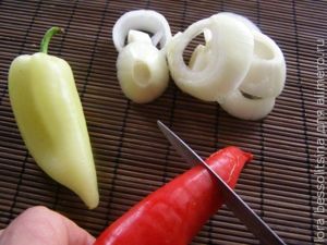 шашлык из семги, перец шашлык из семги, перец
