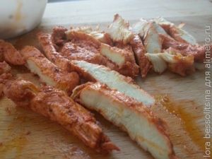 каприз по-корейски, телятина каприз по-корейски, телятина