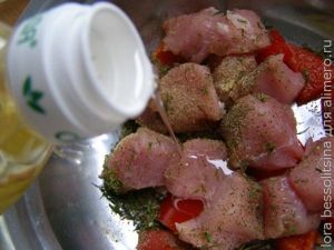 шашлычки с мандариновым соусом, масло шашлычки с мандариновым соусом, масло
