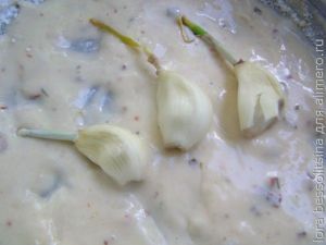 овощи и курица в кляре, чеснок овощи и курица в кляре, чеснок
