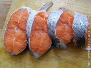 форель, стейки форель, стейки