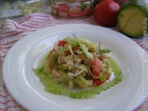 салат с печенью трески