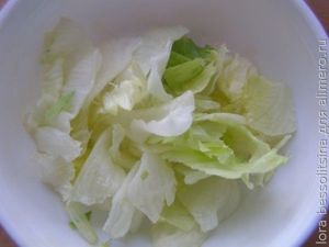 салат с бубликами, салат Айсберг салат с бубликами, салат Айсберг