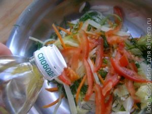 салат с бубликами, польем маслом салат с бубликами, польем маслом