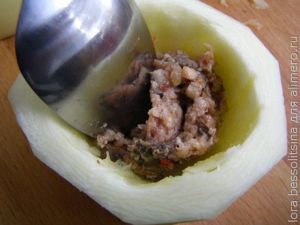 фаршированный кабачок, фарш фаршированный кабачок, фарш