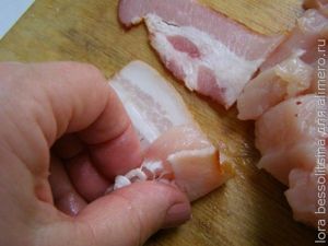 шашлычок в беконе, курица в беконе шашлычок в беконе, курица в беконе