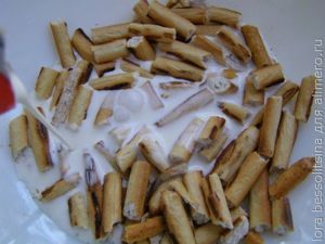 десерт с маскарпоне, соломка в сливках десерт с маскарпоне, соломка в сливках