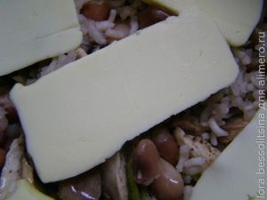 плов с фасолью и грибами, масло плов с фасолью и грибами, масло