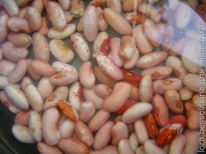 плов с фасолью и грибами, фасоль в воде плов с фасолью и грибами, фасоль в воде