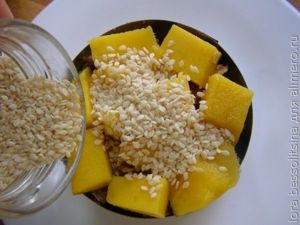 десерт с черной смородиной, с кунжутом десерт с черной смородиной, с кунжутом