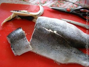 жареная форель, чистка жареная форель, чистка