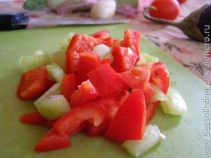 суп с бычками, перец суп с бычками, перец