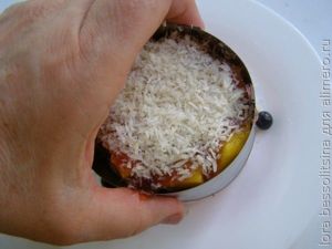 десерт с черной смородиной, снять форму десерт с черной смородиной, снять форму