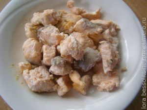 салат с семгой, варена семга салат с семгой, варена семга
