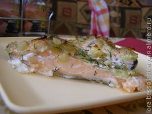 лосось с огурцом