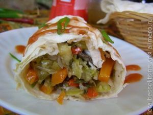 рулет овощной
