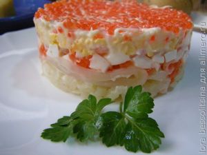 салат с морепродуктами