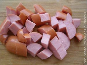 яичница овощная, сосиска яичница овощная, сосиска