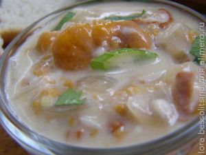 суп с лисичками