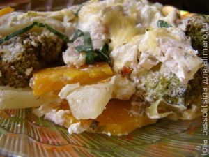 рыба с овощами