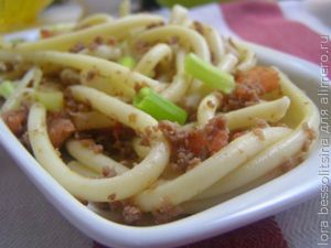 макароны с фаршем, готово макароны с фаршем, готово