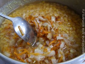 гороховая каша, зажарка гороховая каша, зажарка