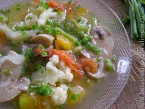 юшка овощная, готово юшка овощная, готово