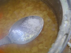 гороховое пюре, солим гороховое пюре, солим