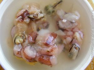 лапша удон, разморозка морепродуктов лапша удон, разморозка морепродуктов