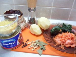 Суп с консервами из бычков