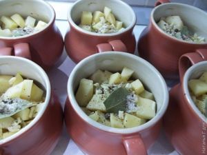 Запеченная свинина с овощами