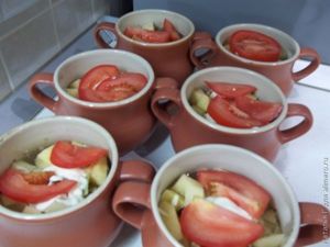 Запеченная свинина с овощами