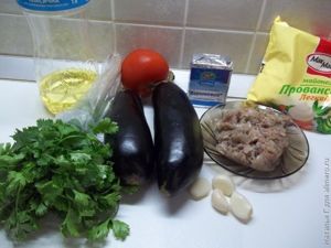 Баклажановые лодочки фаршированные мясным фаршем