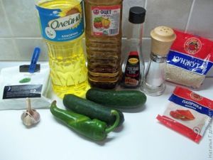 Жареные огурцы по-японски
