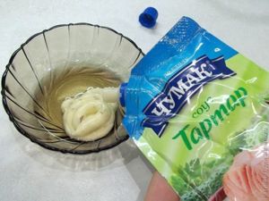 Овощной салат с сардинами