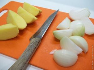 Рыбные котлеты с картофелем