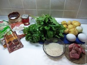 Зеленый борщ с щавелем и рисом