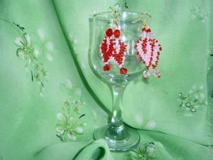 бисерные серьги