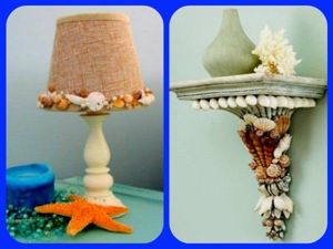 Поделки из ракушек и морской гальки
