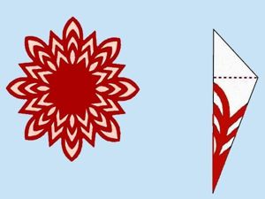 Схемы бумажных снежинок